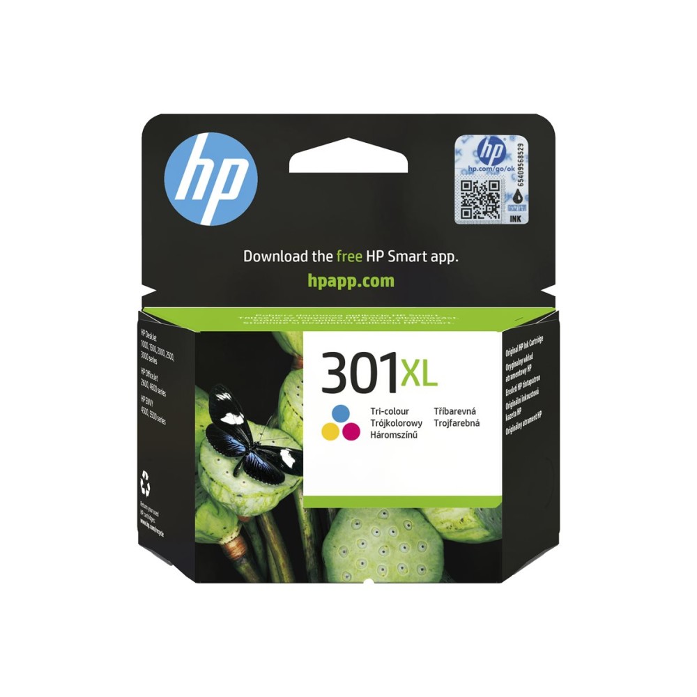 HP 301XL High Yield Tri-color Ink Cartridge Rašalo Kasetė