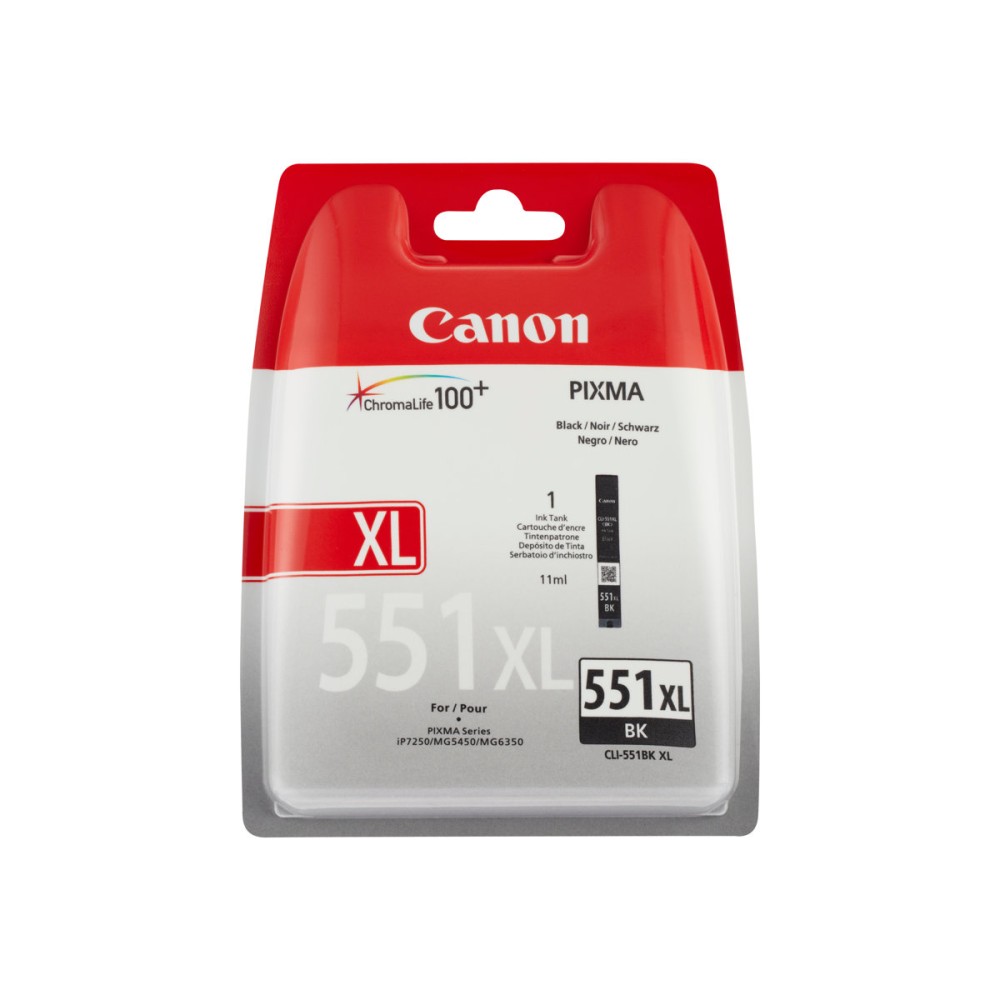 Canon CLI-551XL High Yield Black Ink Cartridge Rašalo Kasetė Canon CLI-551XL High Yield Black Ink Cartridge Rašalo Kasetė