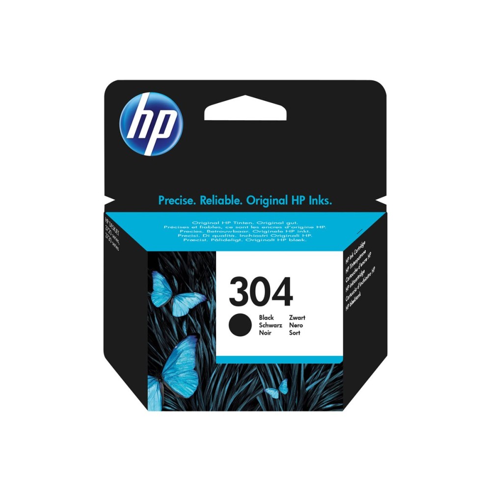 HP 304 Black Ink Cartridge Rašalo Kasetė HP 304 Black Ink Cartridge Rašalo Kasetė