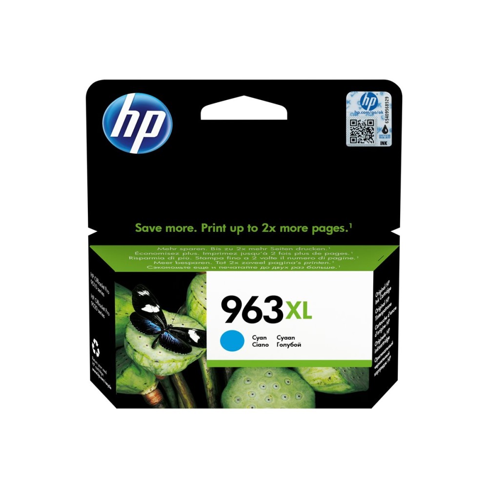 HP 963XL High Yield Cyan Ink Cartridge Rašalo Kasetė HP 963XL High Yield Cyan Ink Cartridge Rašalo Kasetė