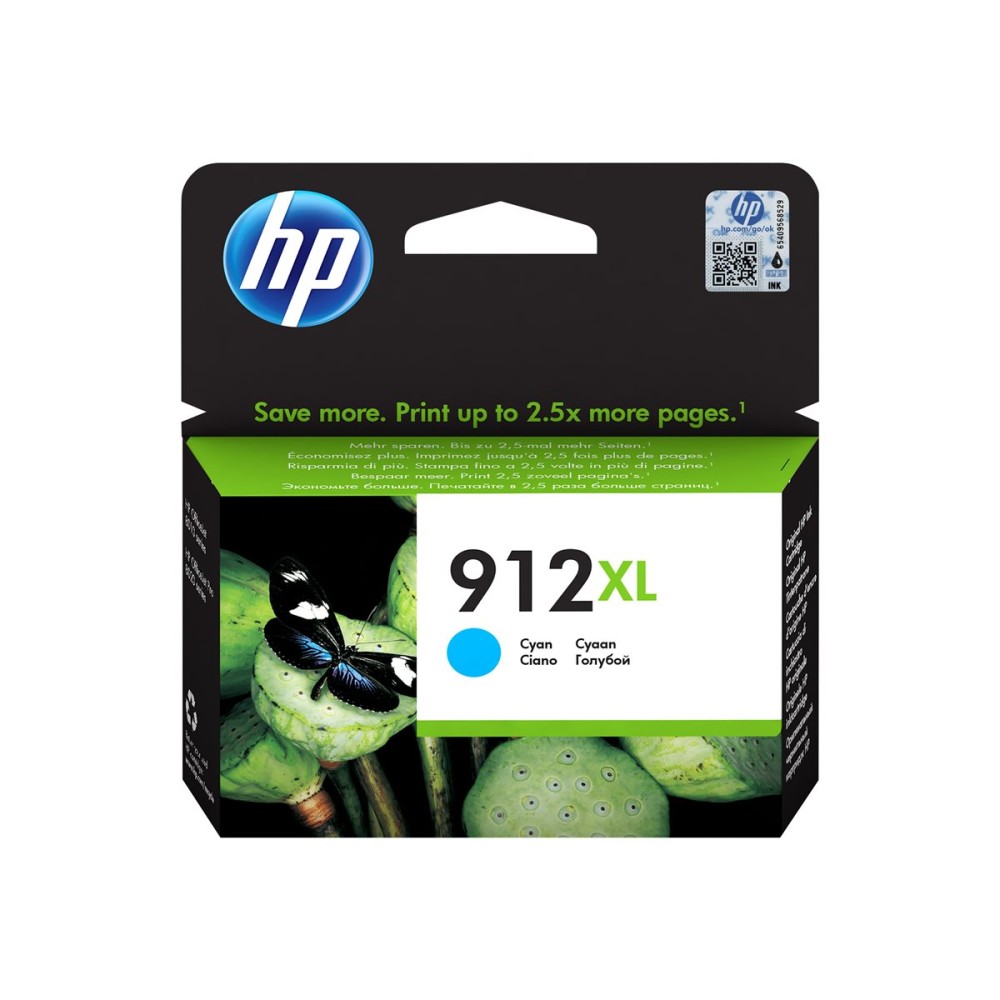 HP 912XL High Yield Cyan Ink Cartridge Rašalo Kasetė HP 912XL High Yield Cyan Ink Cartridge Rašalo Kasetė