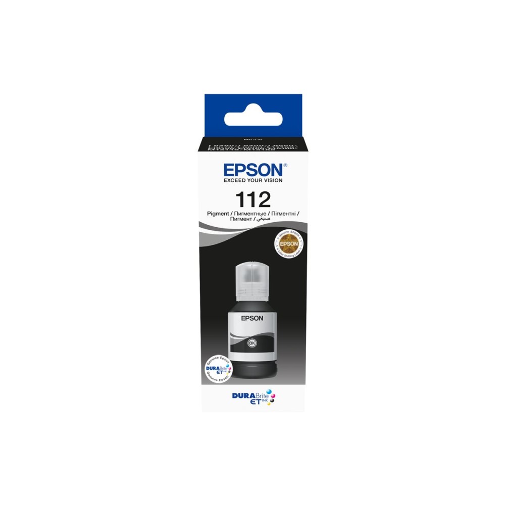 EPSON 112 EcoTank Pigment Black Ink Bottle (127 ml) Rašalas EPSON 112 EcoTank Pigment Black Ink Bottle (127 ml) Rašalas