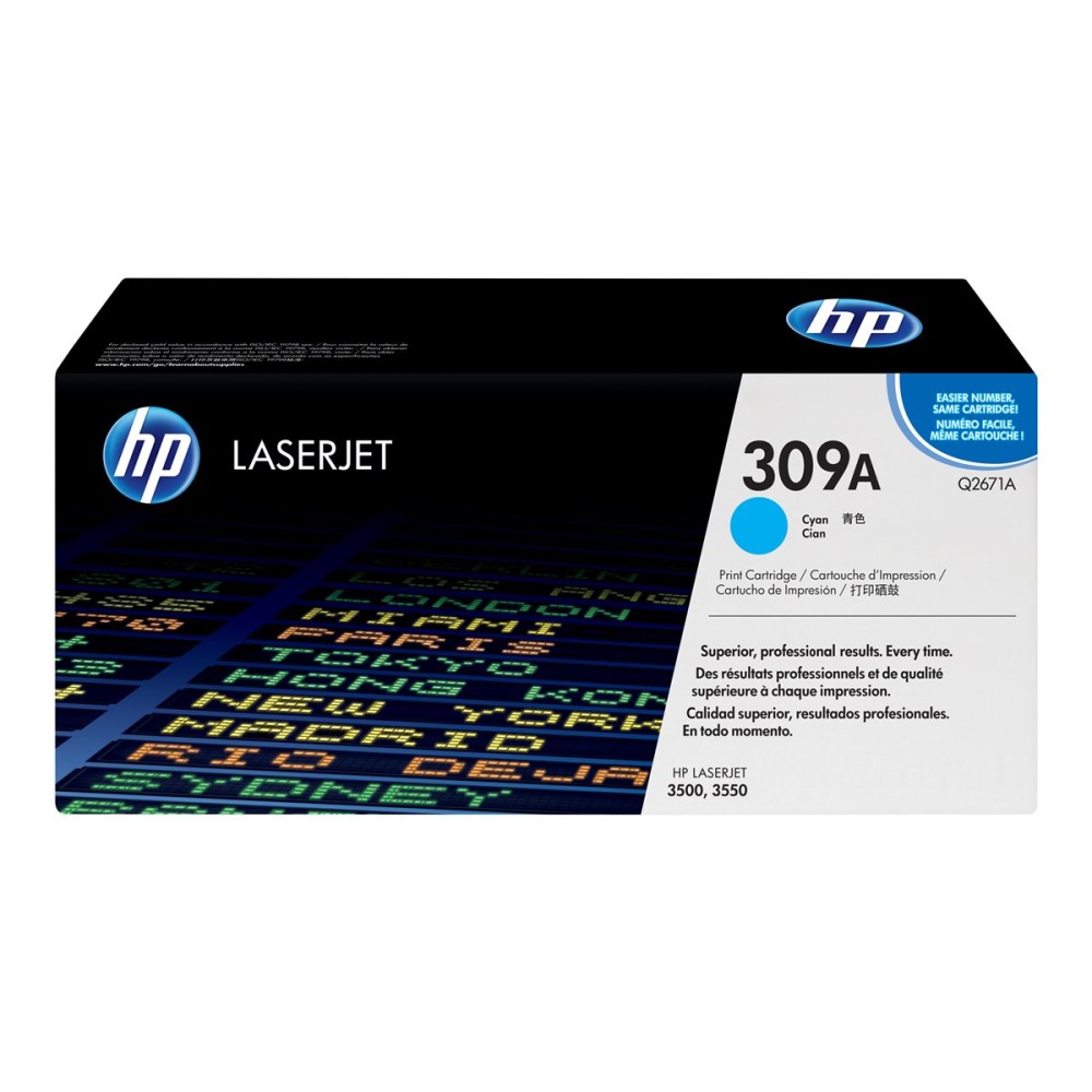 HP 309A Cyan LaserJet Toner Cartridge Lazerinis Toneris HP 309A Cyan LaserJet Toner Cartridge Lazerinis Toneris