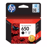 HP 650 Black Ink Advantage Cartridge Rašalo Kasetė