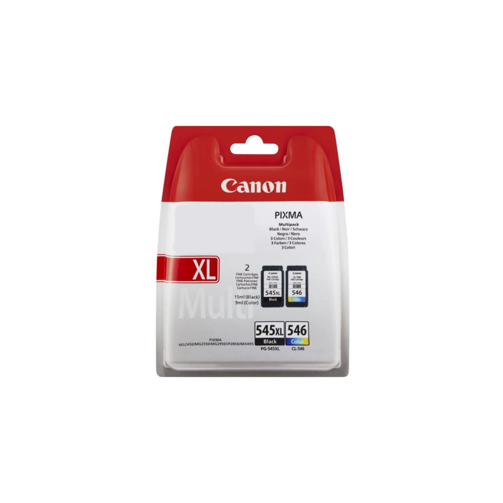 Canon PG-545XL & CL-546XL High Yield Ink Cartridge + Photo Paper Value Pack Rašalo Kasetė Canon PG-545XL & CL-546XL High Yield Ink Cartridge + Photo Paper Value Pack Rašalo Kasetė