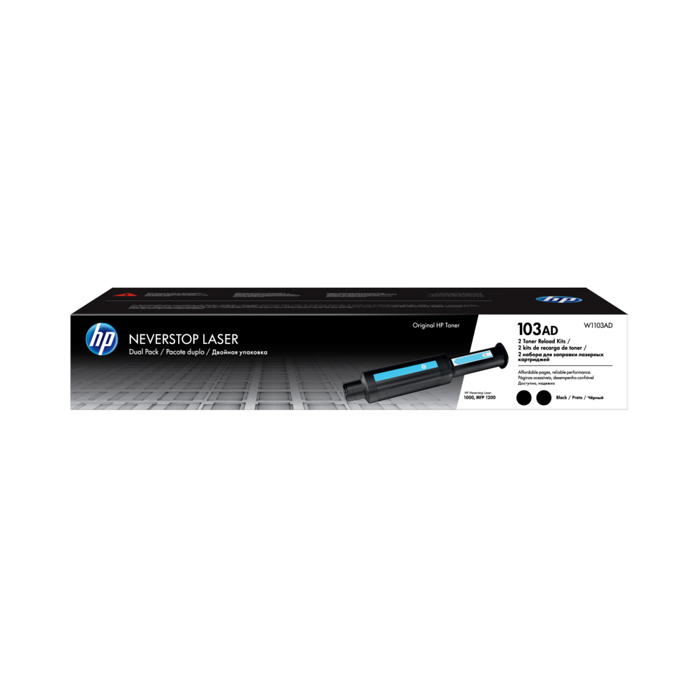 HP 103AD Dual Pack Black Neverstop Laser Toner Reload Kit Lazerinis Toneris HP 103AD Dual Pack Black Neverstop Laser Toner Reload Kit Lazerinis Toneris